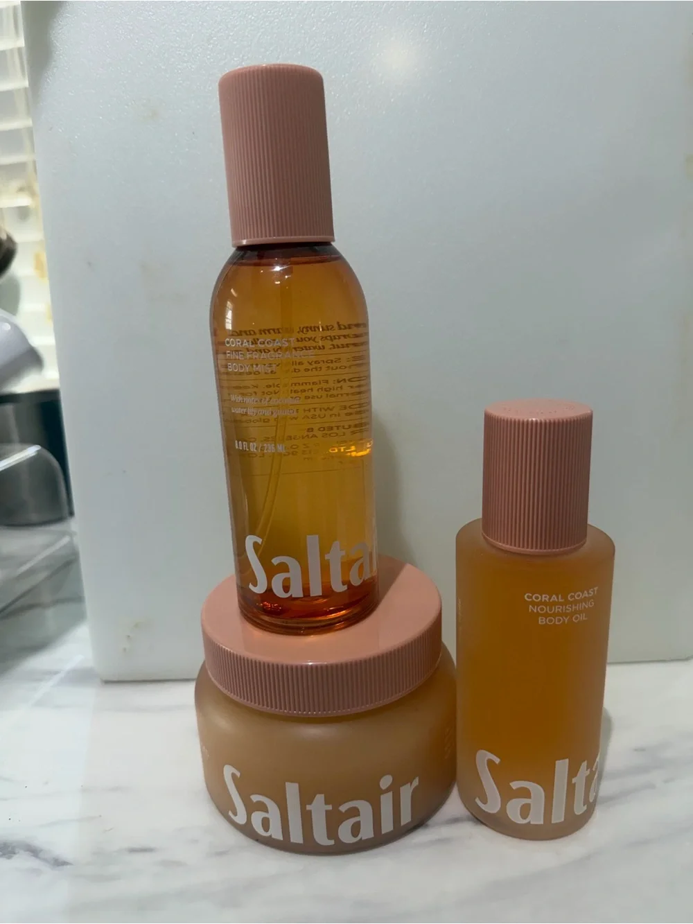 Saltair Coral Coast Bundle - Body Mist, Oil, and Scrub